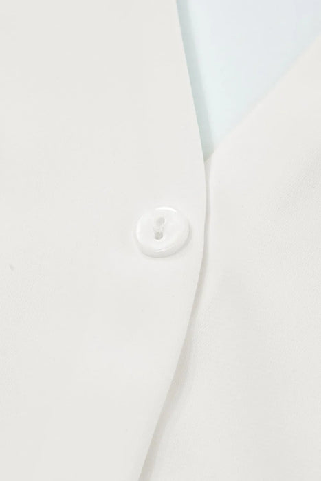 Short Sleeve Notched Blouse - Byyde