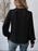 Surplice Smocked Lantern Sleeve Blouse - Byyde
