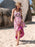 Printed Scoop Neck Cami Dress - Byyde
