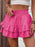 Ruffle Layered High Waist Casual Skort - Byyde