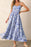 Floral Print Spaghetti Strap High Waist Dress - Byyde