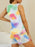 Printed Round Neck Top and Shorts Lounge Set - Byyde