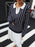 Stripe Contrast Collar Long Sleeve Knit Top - Byyde