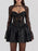 Sweetheart Neck Lace Dress and Cover Up Set - Byyde