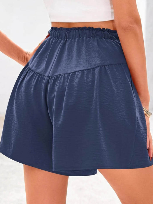 Full Size Casual Drawstring High Waist Relaxed Shorts Plus Size - Byyde
