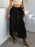 Devine Slit Drawstring Ruffled Skirt - Byyde