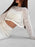Hollow Out Long Sleeve Top and Skirt Knit Set - Byyde