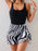Printed Scoop Neck Wide Strap Two-Piece Swimwear - Byyde