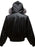 Men's Leather Bomber Jacket with Faux Fur Hood - Byyde