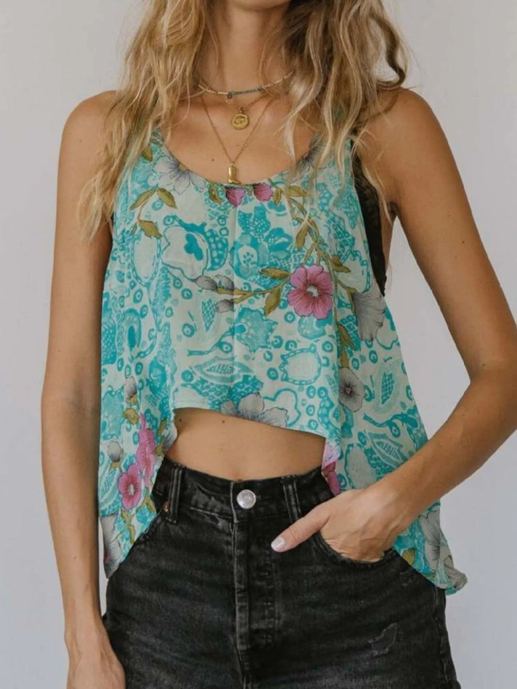 Printed Scoop Neck Tank - Byyde