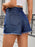 Washed Raw Hem Denim Shorts - Byyde