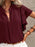Ruffle Sleeve Notched Blouse - Byyde