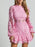 Lace Crochet Long Sleeve Mini Dress - Byyde