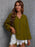 Crochet Tassel Tie Neck Long Sleeve Blouse - Byyde