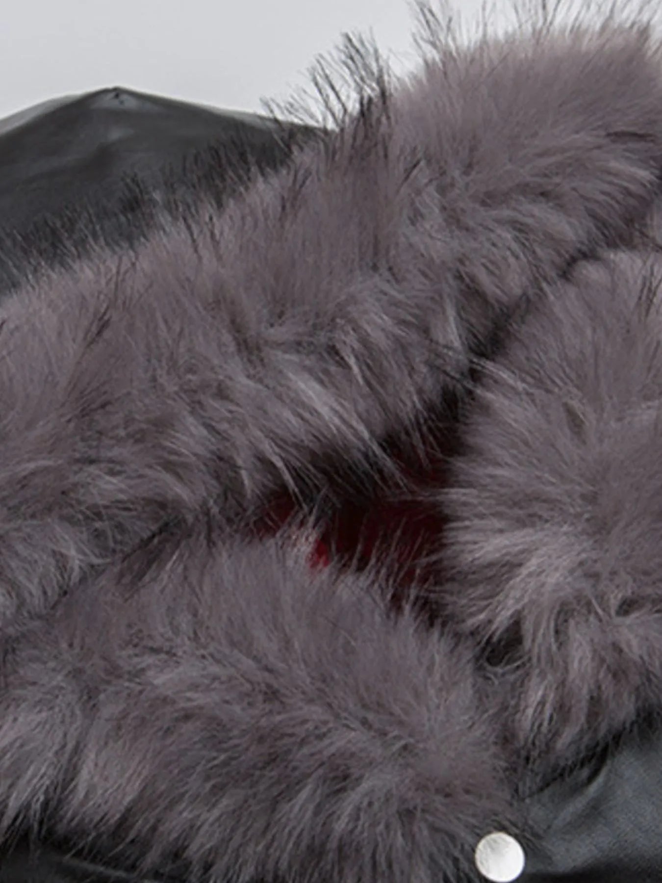 Men's Leather Bomber Jacket with Faux Fur Hood - Byyde