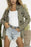 Collared Neck Star Print Long Sleeve Denim Jacket - Byyde