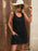 Decor Button Mini Tank Dress with Pockets - Byyde