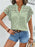 Swiss Dot Cutout Button Down Shirt - Byyde