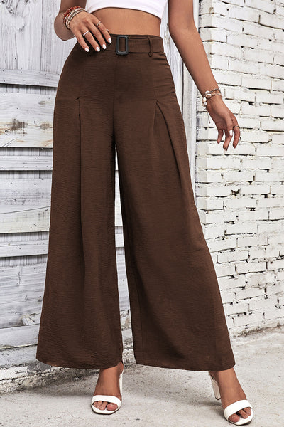 High Waisted Wide Leg Pants - Byyde