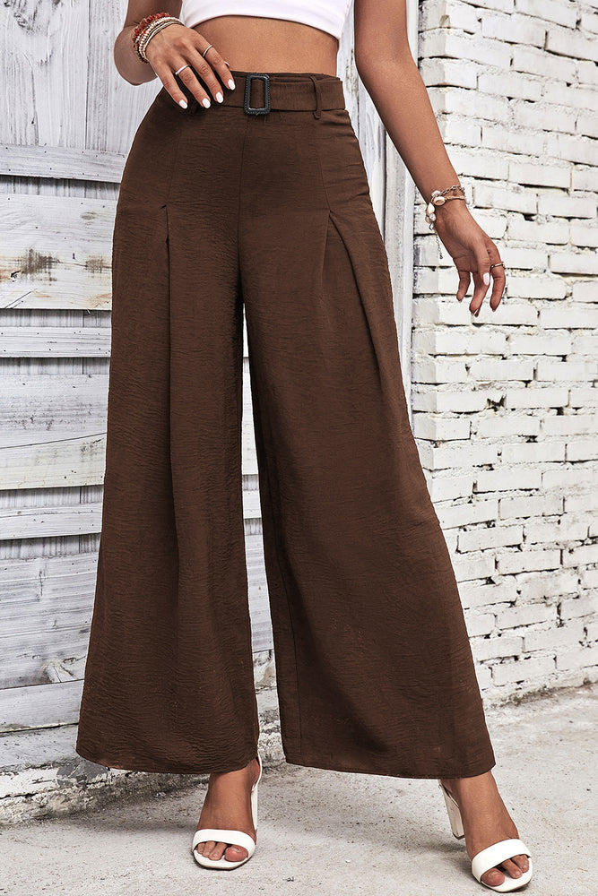 High Waisted Wide Leg Pants - Byyde