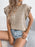 Openwork Round Neck Cap Sleeve Knit Top - Byyde