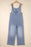 Wide Strap Denim Overalls with Pockets - Byyde