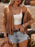 Fringe Studded Open Front Jacket - Byyde