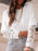 Lace Long Sleeve Insert Drop Shoulder Tee - Byyde