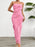 Devine Ruffled Slit Back Tube Maxi Dress - Byyde