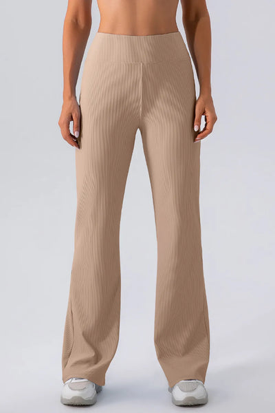 High Waist Straight Active Pants - Byyde