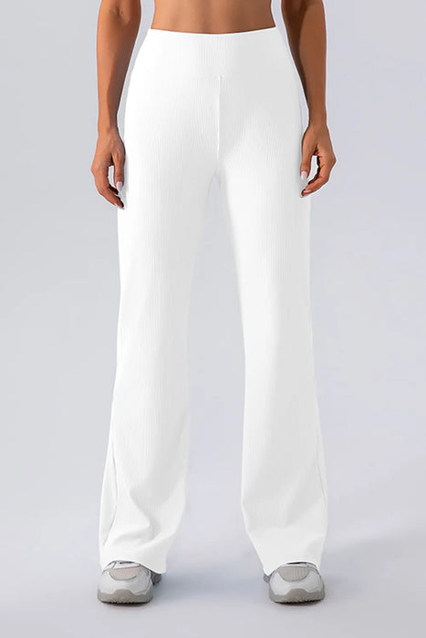 High Waist Straight Active Pants - Byyde