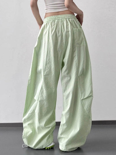Drawstring Wide Leg Pants - Byyde