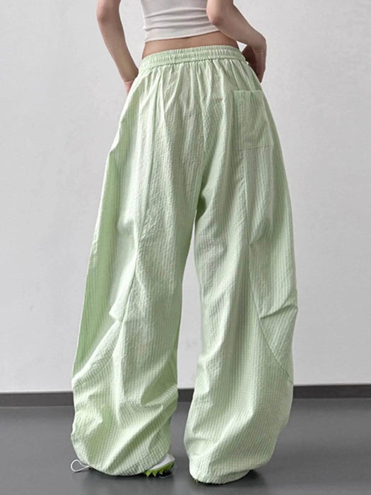 Drawstring Wide Leg Pants - Byyde