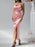 Devine Slit Ruched Maxi Cami Dress - Byyde