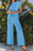 Ribbed Knit Round Neck Top and Pants Casual Set - Byyde