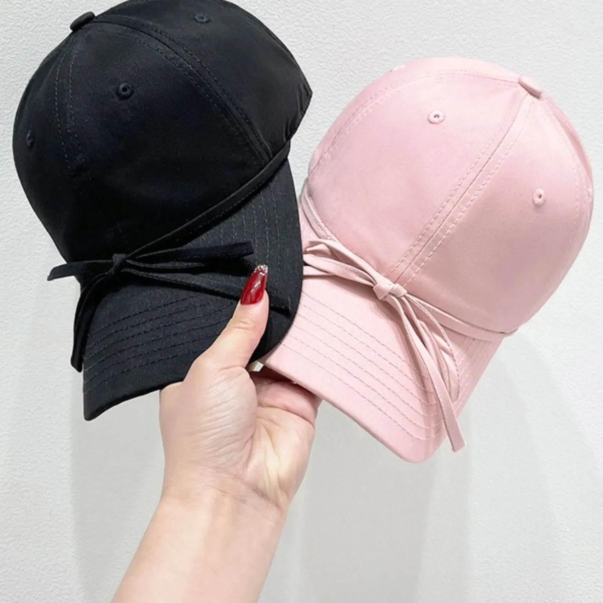 Bow Solid Color Baseball Cap - Byyde