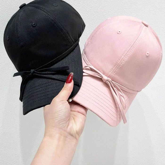 Bow Solid Color Baseball Cap - Byyde