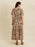 Lace Detail Printed Short Sleeve Midi Dress - Byyde