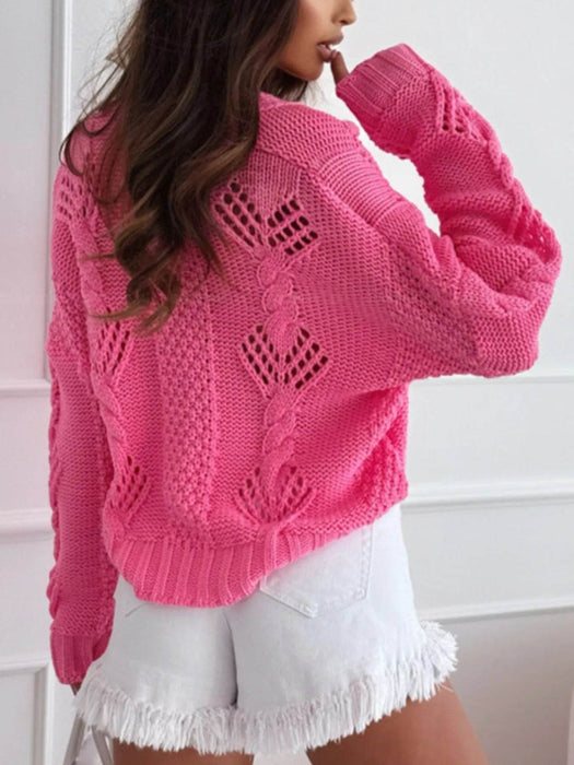 Button Up V-Neck Cardigan - Byyde