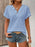 Textured V-Neck Short Sleeve Top - Byyde