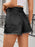 Washed Raw Hem Denim Shorts - Byyde