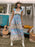 Frill Printed Cap Sleeve Dress - Byyde
