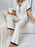 Contrast Trim Short Sleeve Top and Pants Set - Byyde
