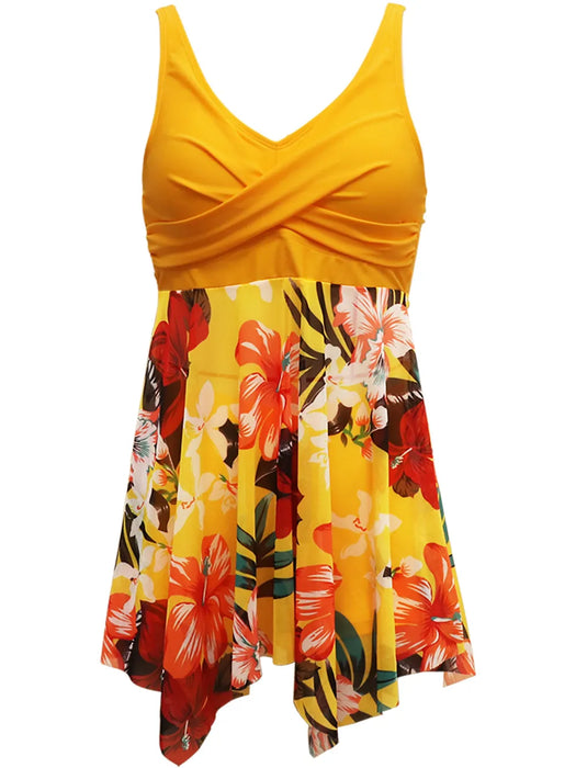 Printed Wide Strap Two-Piece Swim Set - Byyde
