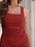 Ruched Square Neck Mini Tank Dress - Byyde