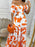 Full Size Cutout Off-Shoulder Printed Maxi Dress Plus Size - Byyde
