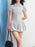 Short Sleeve Bubble Hem Mini Dress - Byyde