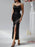 Devine Slit Ruched Maxi Cami Dress - Byyde