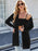 Striped Open Front Cardigan with Relaxed Fit - Byyde