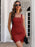 Ruched Square Neck Mini Tank Dress - Byyde